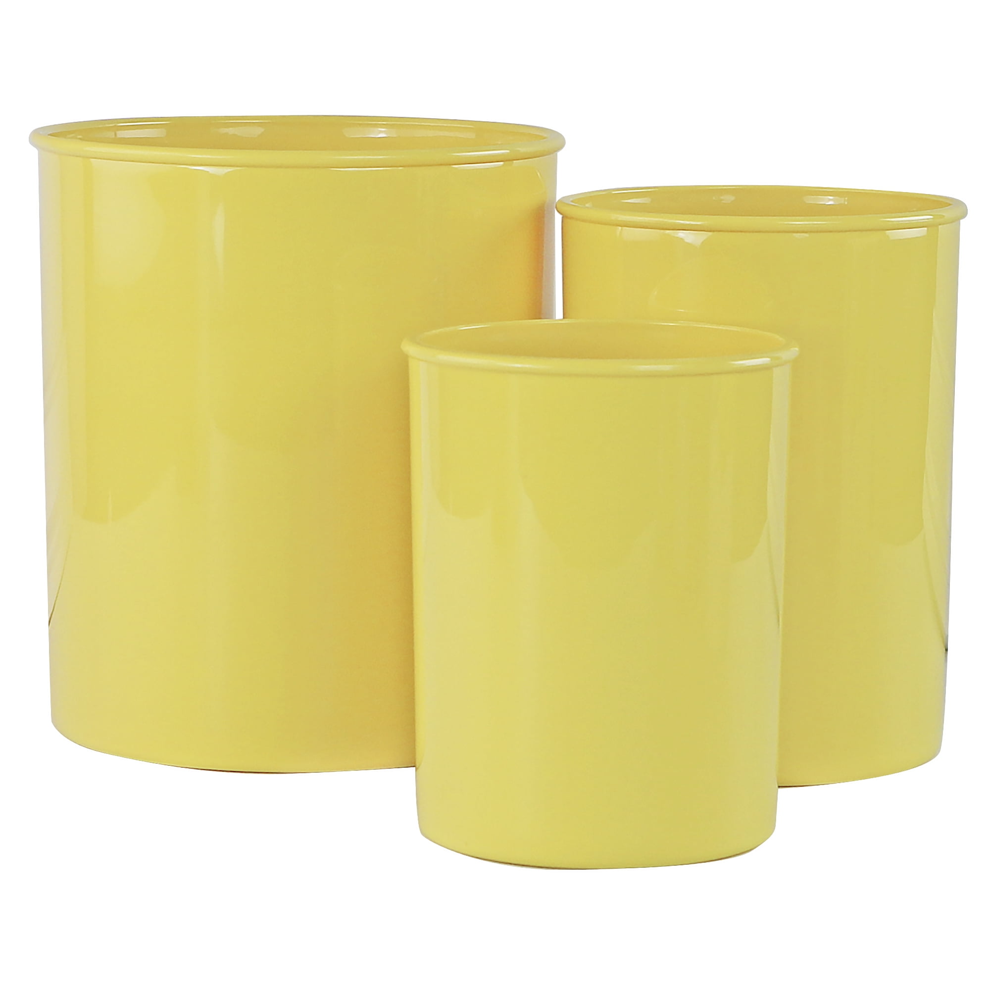 Reston Lloyd Multipurpose Utensil/Crock Holders Organize Wide Variety of Sizes of Utensils & Tools, Includes Extra Large, Large, & Miniature, Lemon