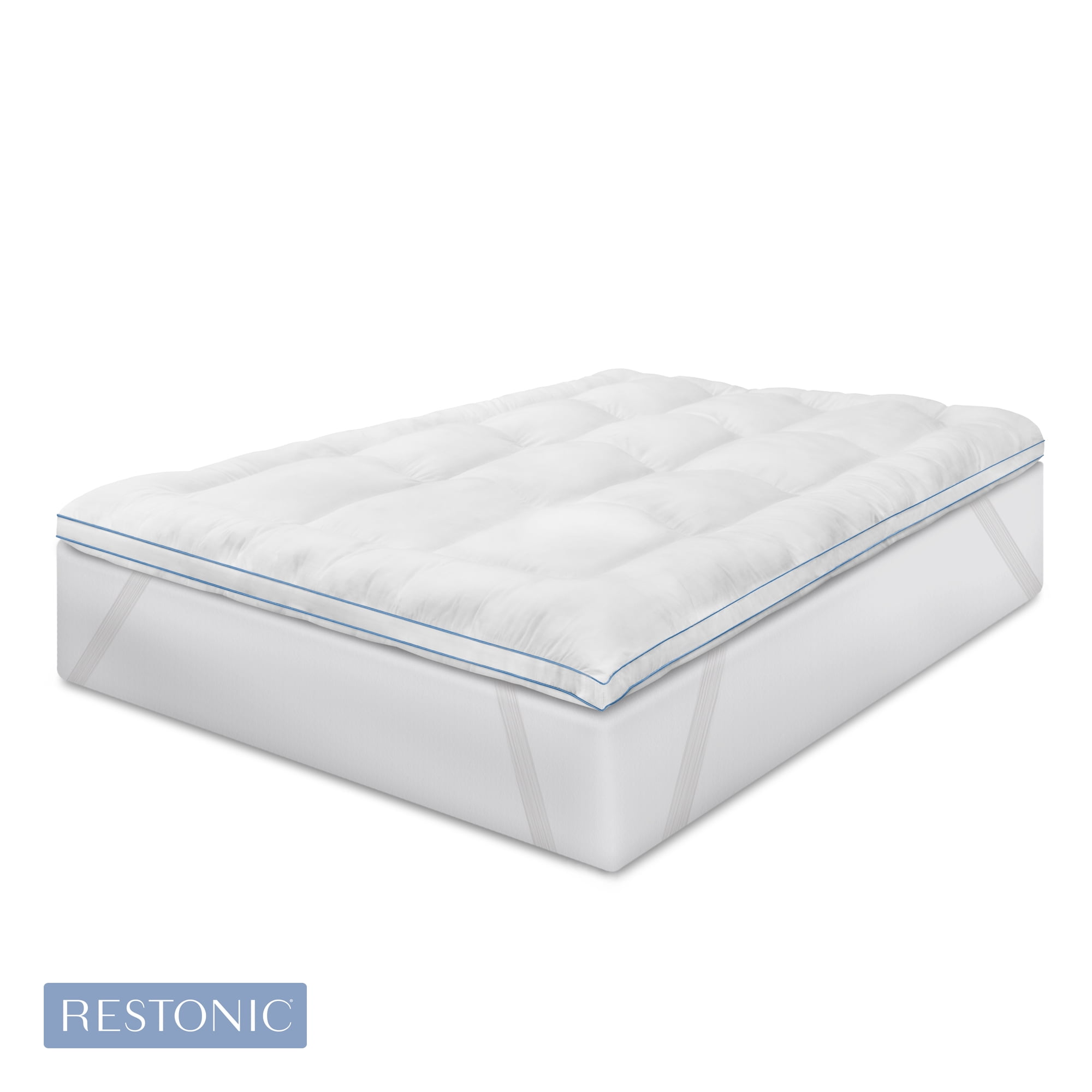 Restonic 3” Memory Fiber & Memory Foam Hybrid Queen Mattress Topper