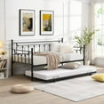thumbnail image 1 of Restonic Black Daybed - Sturdy & Easy to Assemble, 1 of 13