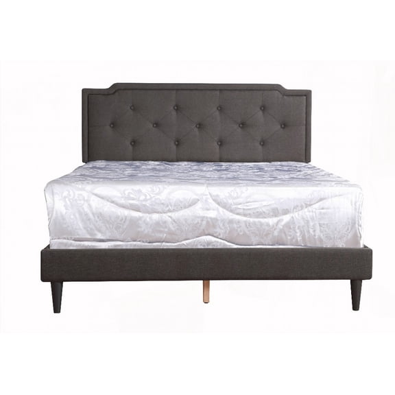 Restonic Black Full Bed | 47"H x 57"W x 81"D, Durable & Easy Assembly