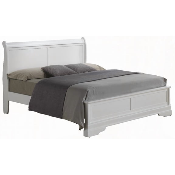 Restonic Charming White Bed - 44'H x 67'W | Sturdy & Long-lasting