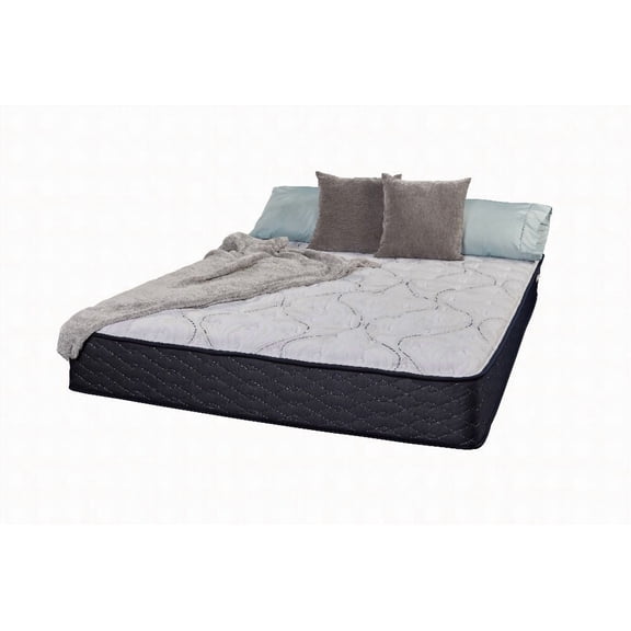 Queen Size metal platform bed frame with CoolGel Comfort foam and Marvelous Middle technology, gray mute anti-sound for master bedroom