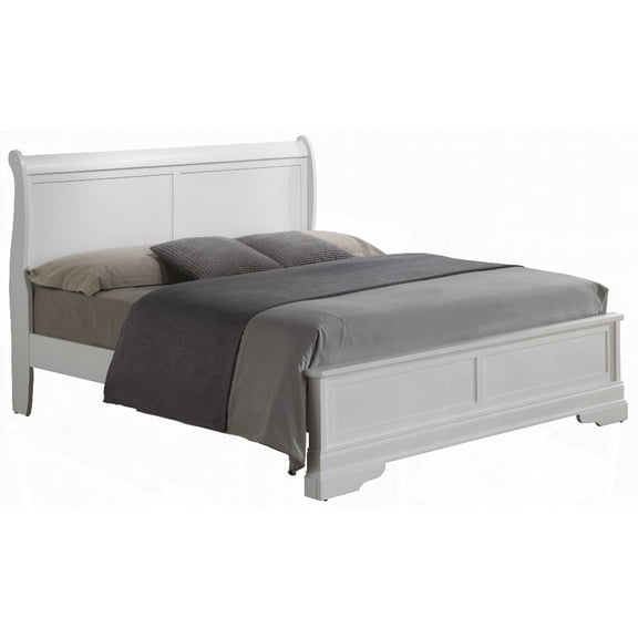 Full Bed in Elegant Traditional Style with 44"H Height and Clear Assembly Instructions