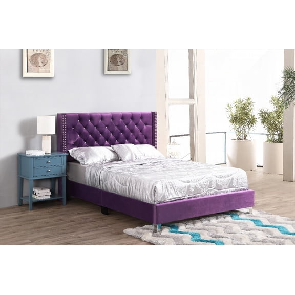 Restonic Purple Full Bed | Ample Dimensions & Sturdy Build