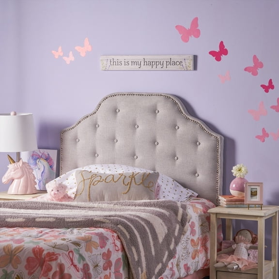 Restonic Tufted Headboard Twin - Button & Nailhead - Solid Wood