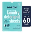 thumbnail image 1 of Restor Stain-Fighting Laundry Detergent Sheets, Fresh Linen, 60 Count, 1 of 3