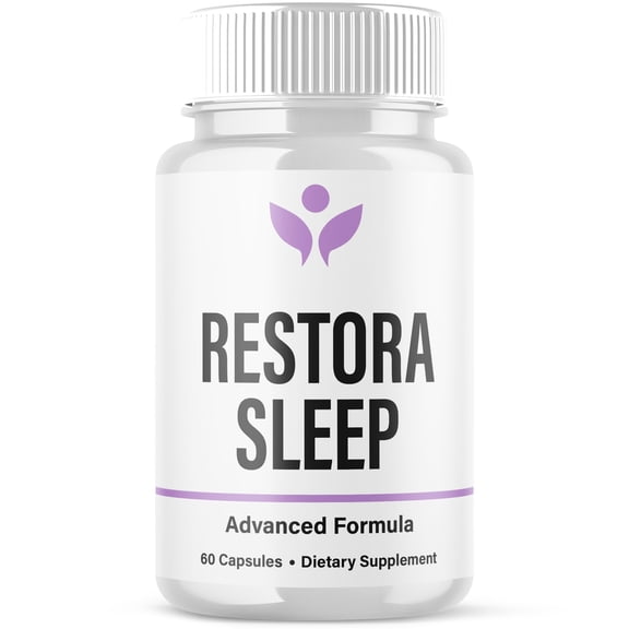 Restora Sleep Advanced Formula Brain Support Pills Maximum Strength Supplement RestoraSleep 60 Capsules