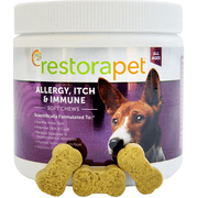 RestoraPet Allergy, Itch & Immune Soft Chews, For Dogs, All Ages, 60 Chewables, 6 oz 180 g
