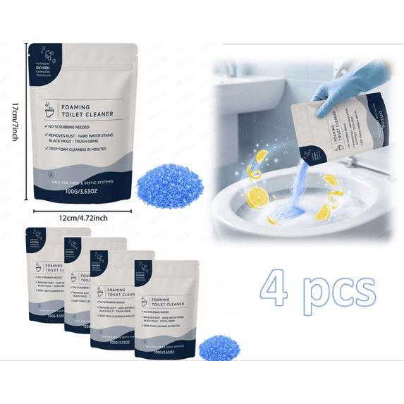 Restorabowl Foaming Cleaning Powder, Fresh Scent Daily Care Powder, Fast Dissolving Formula for Everyday Freshness, Easy Flush Use
