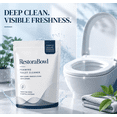 thumbnail image 1 of Restorabowl Foaming Cleaning Powder, Fresh Scent Daily Care Powder, Fast Dissolving Formula for Everyday Freshness, Easy Flush Use, 1 of 7