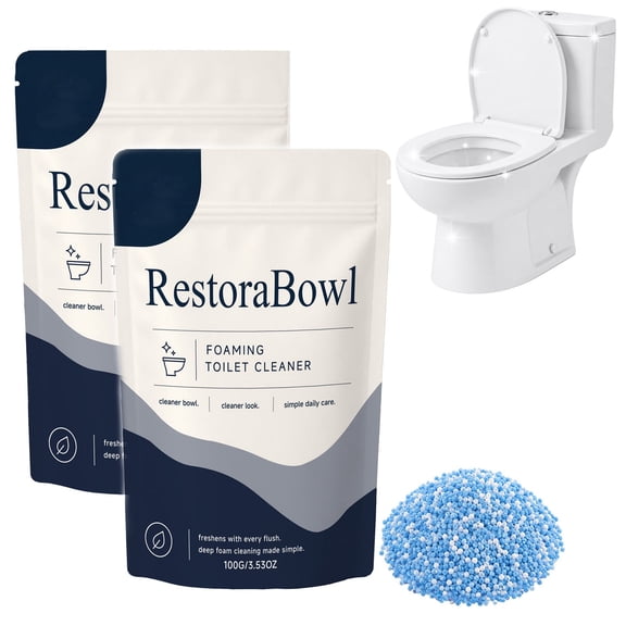 Restorabowl Toilet Cleaner, Expanding Foam with a Gentle Formula, Long-Lasting Glossy Finish for Ceramic Surfaces, Easily Break down Deposits, Easy to Use, Ideal for Use on Ceramics and Pipes