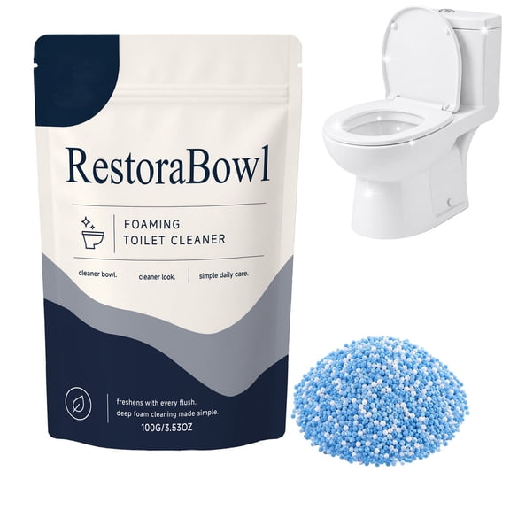 Restorabowl Toilet Cleaner, Expanding Foam with a Gentle Formula, Long-Lasting Glossy Finish for Ceramic Surfaces, Easily Break down Deposits, Easy to Use, Ideal for Use on Ceramics and Pipes