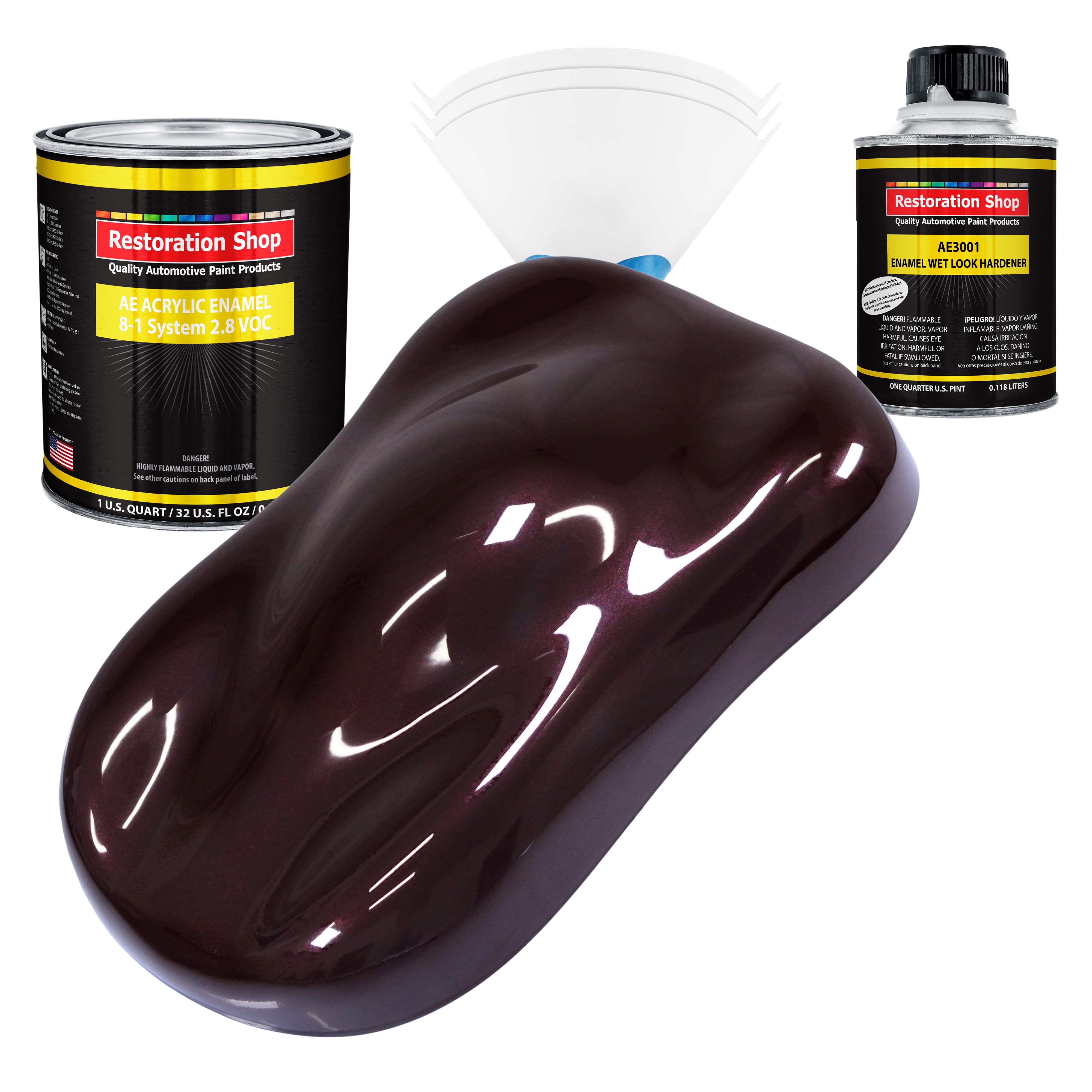 Restoration Shop Black Cherry Pearl Acrylic Enamel Auto Paint Complete