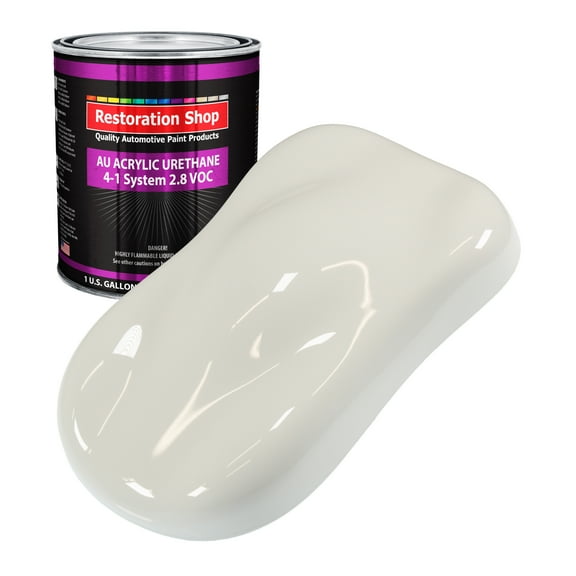 Restoration Shop Bmw Alpine White Acrylic Urethane Auto Paint - Gallon Paint Color Only, Single Stage High Gloss