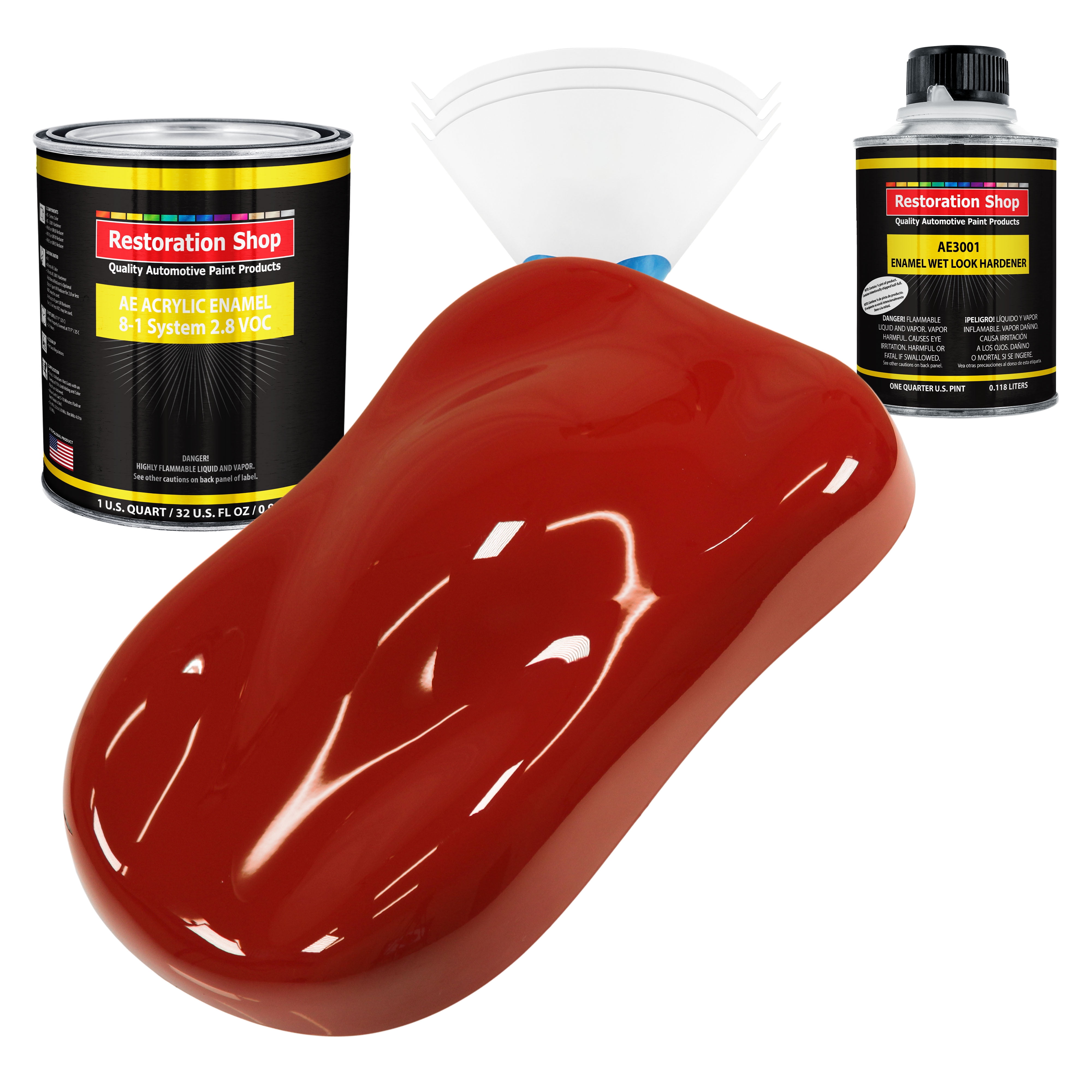 Restoration Shop Candy Apple Red Acrylic Enamel Auto Paint Complete