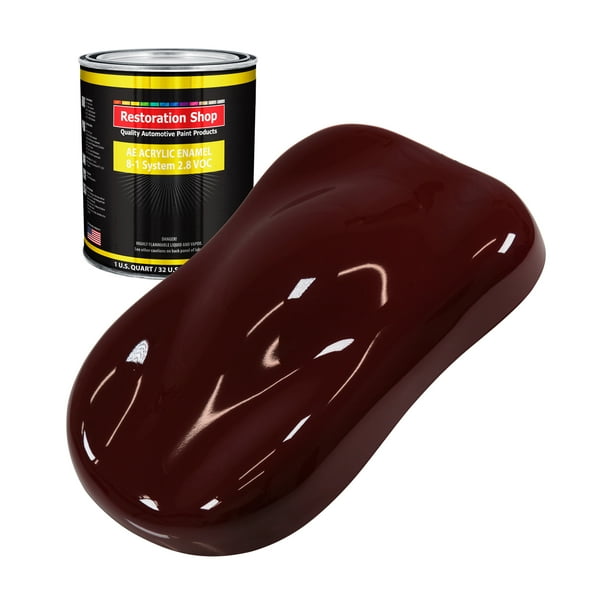 Restoration Shop Carmine Red Acrylic Enamel Auto Paint Quart Paint