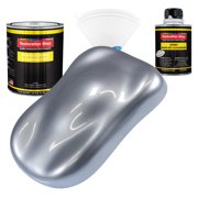 Restoration Shop - Cool Gray Metallic Acrylic Enamel Auto Paint - Complete Quart Paint Kit - Single Stage High Gloss
