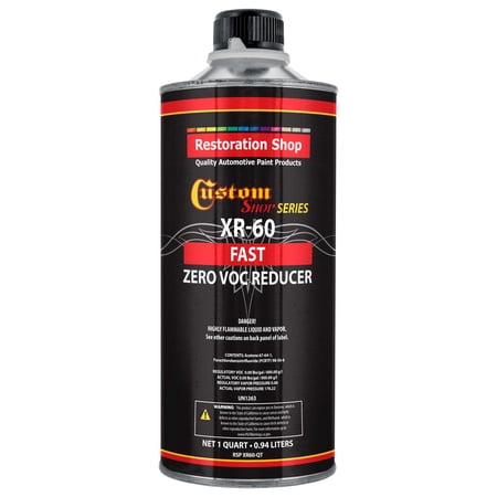 Restoration Shop/Custom Shop - XR60 Fast Zero V.O.C. Urethane Reducer (Quart/32 Ounce) for Automotive Paint