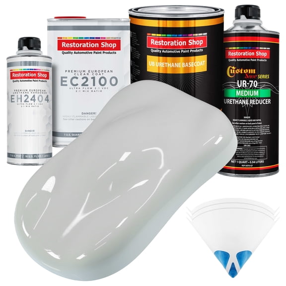Restoration Shop - Emerald Green Urethane Basecoat with European Clearcoat Auto Paint - Complete Quart Paint Color Kit - Automotive Refinish Coating