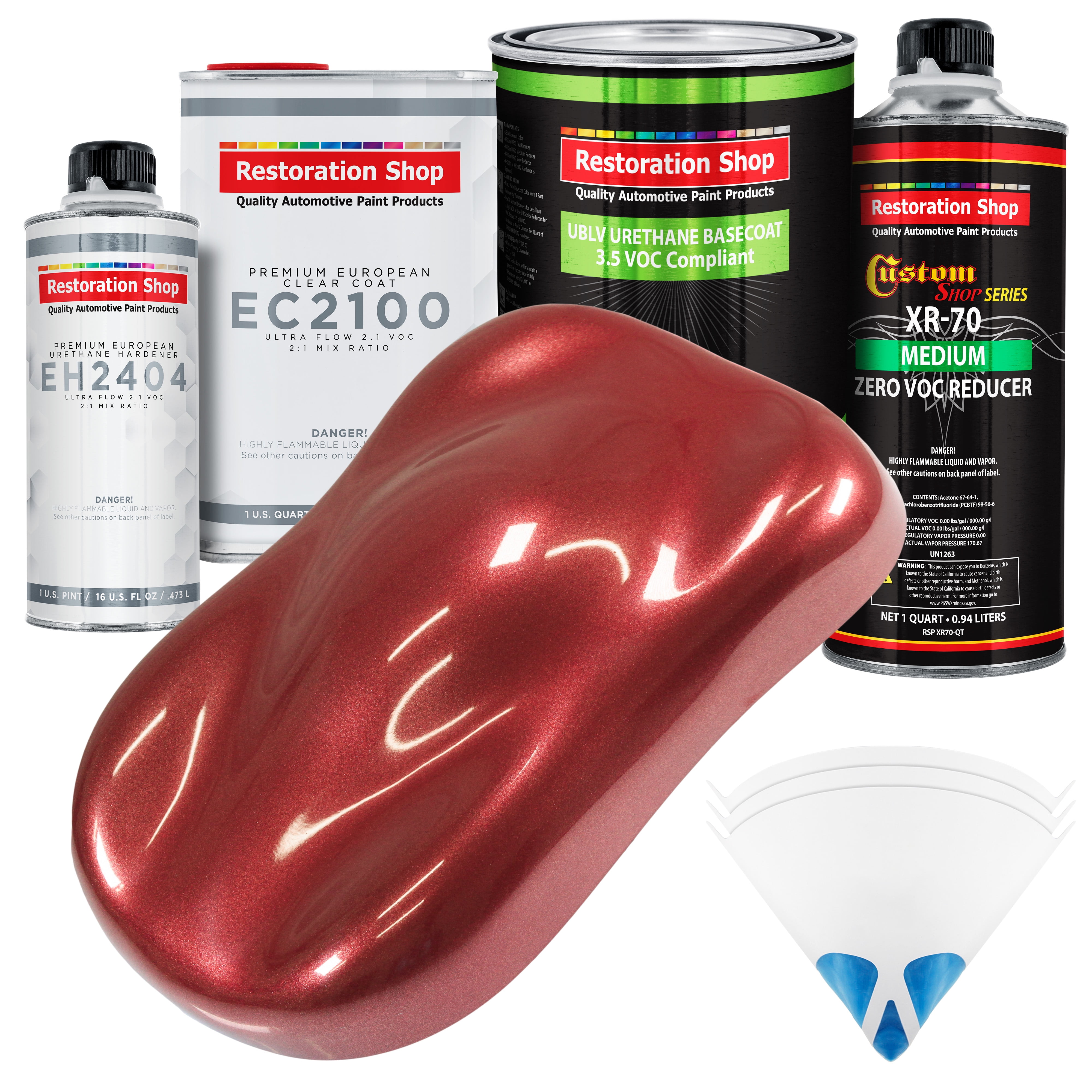 Red Firemist Rims Restoration Shop - Firemist Red - Low V.O.C. Urethane Basecoat with ...