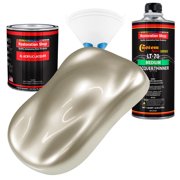 Restoration Shop - Gold Mist Metallic Acrylic Lacquer Auto Paint - Complete Quart Paint Kit with Medium Thinner