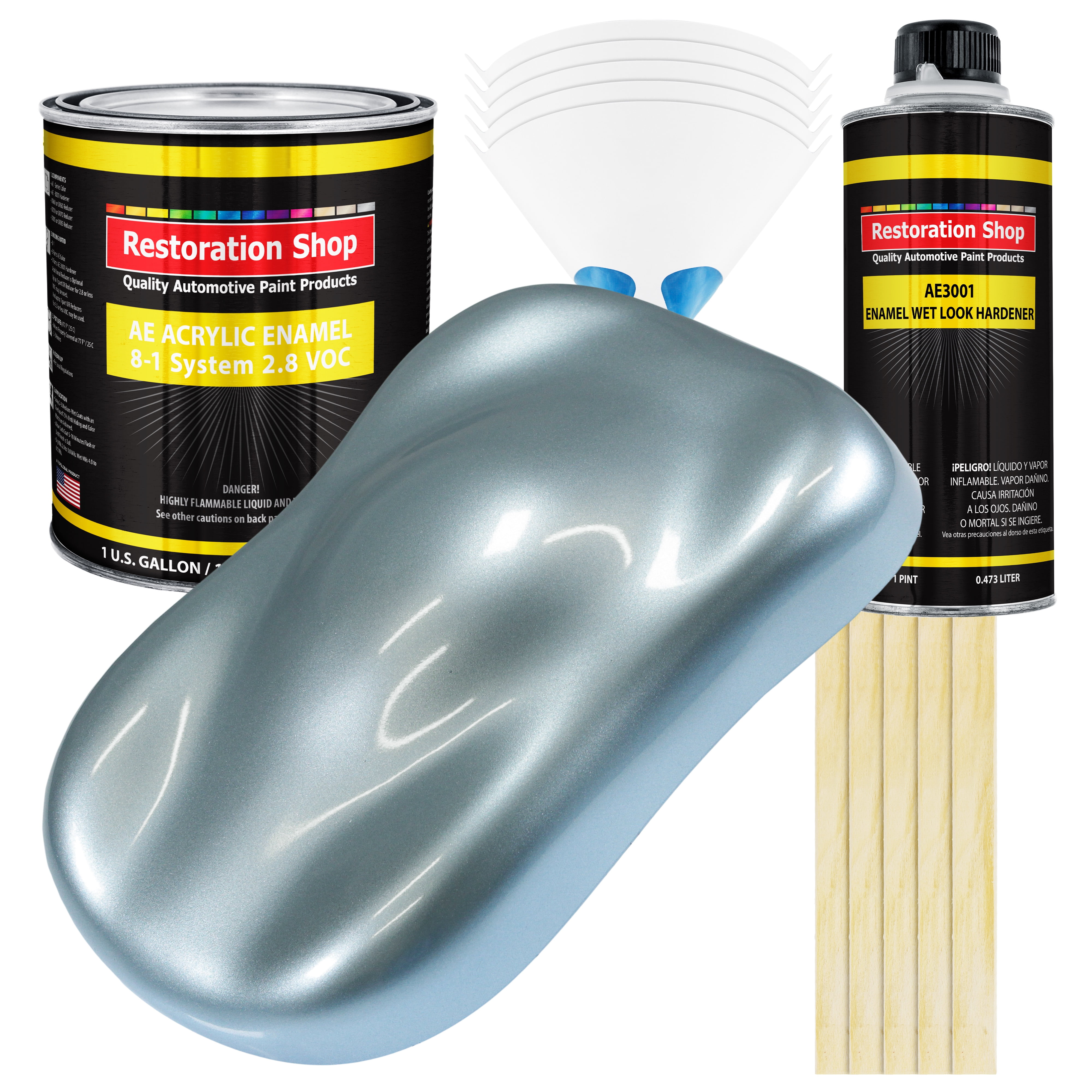 Restoration Shop - Ice Blue Metallic Acrylic Enamel Auto Paint