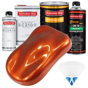 Restoration Shop - Inferno Orange Pearl Metallic Urethane Basecoat with European Clearcoat Auto Paint - Complete Quart Paint Color Kit - Automotive Refinish Coating