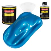 Restoration Shop - Intense Blue Metallic Acrylic Enamel Auto Paint - Complete Quart Paint Kit - Single Stage High Gloss