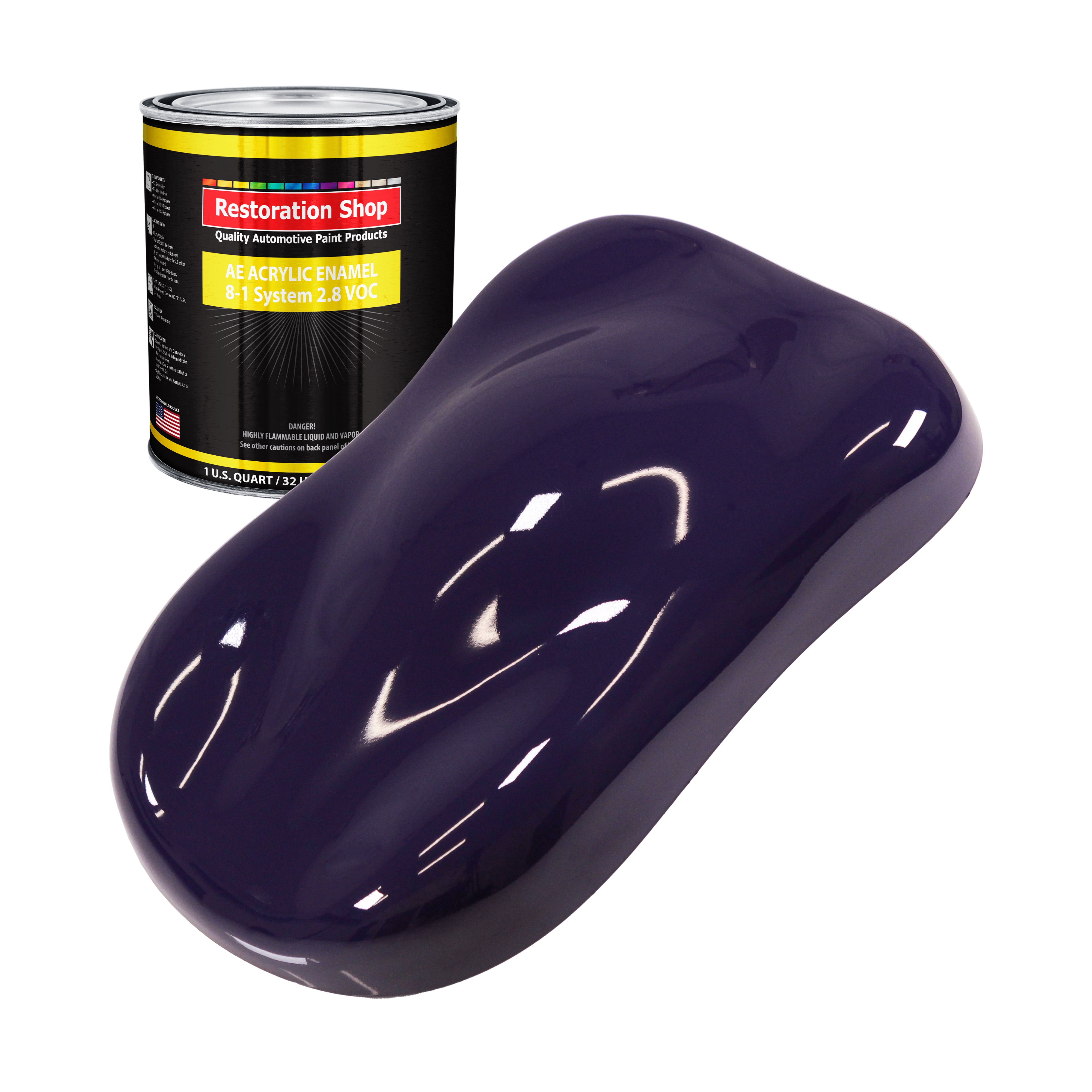 Restoration Shop - Majestic Purple Acrylic Enamel Auto Paint - Quart Paint Color Only - Single Stage High Gloss