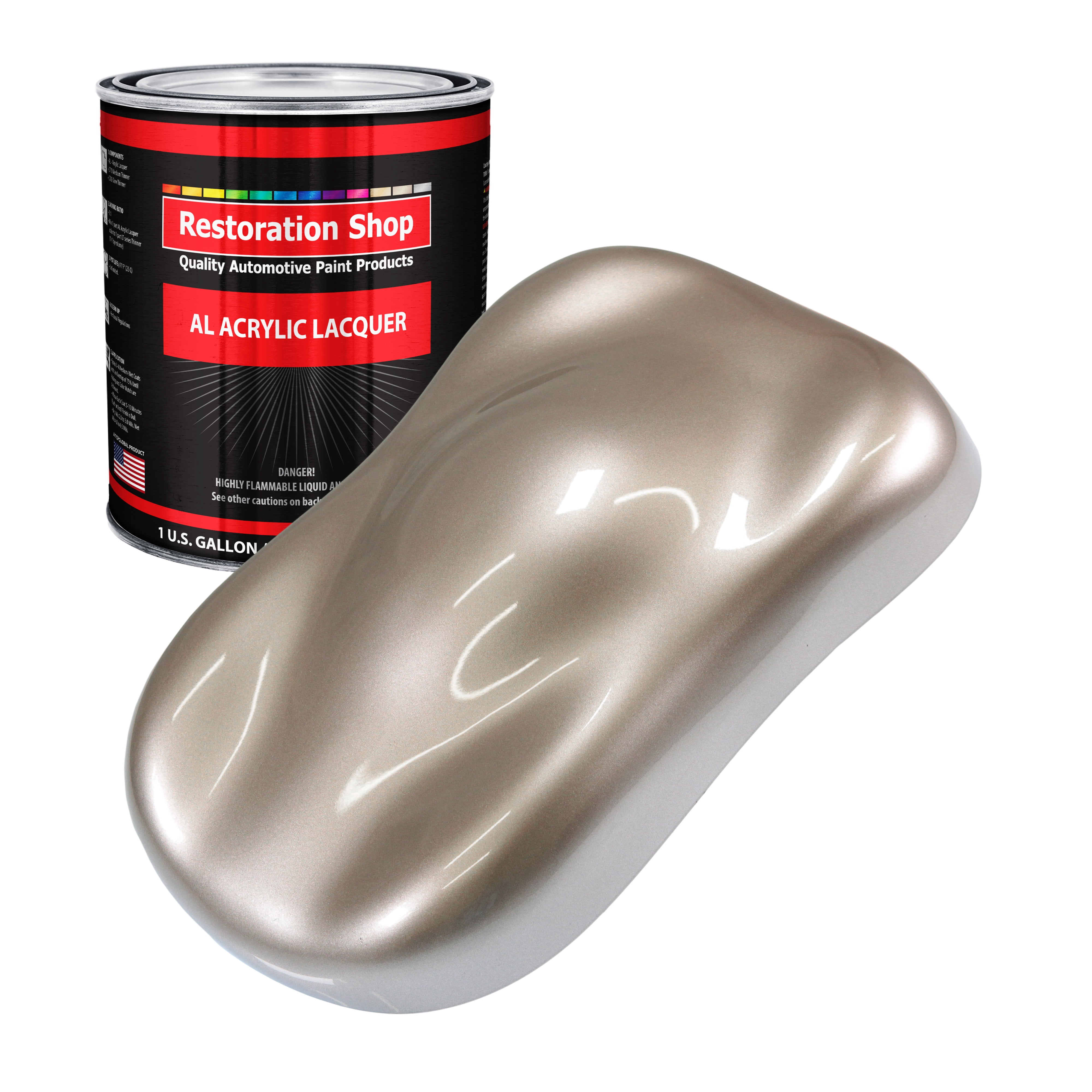 Restoration Shop - Mocha Frost Metallic Acrylic Lacquer Auto Paint - Gallon Paint Color Only - Professional Gloss