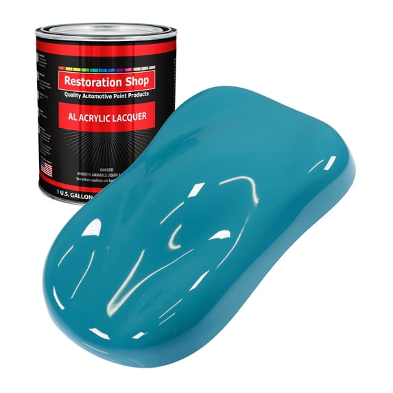 Restoration Shop - Petty Blue Acrylic Lacquer Auto Paint - Gallon Paint Color Only - Professional Gloss