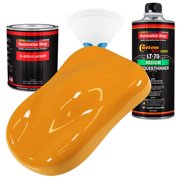 Restoration Shop - School Bus Yellow Acrylic Lacquer Auto Paint - Complete Quart Paint Kit with Medium Thinner