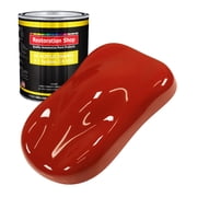 Restoration Shop Slet Red Acrylic Enamel Auto Paint - Gallon Paint Color Only - Single Stage High Gloss