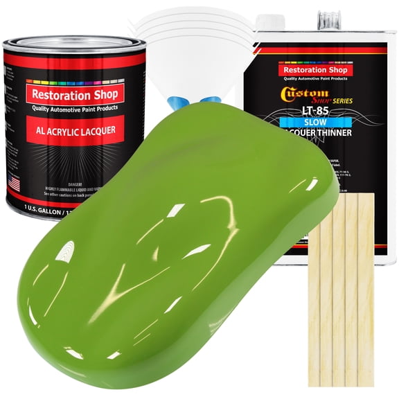 Restoration Shop - Sublime Acrylic Lacquer Auto Paint - Complete Gallon Paint Kit with Slow Thinner