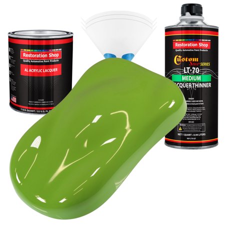 Restoration Shop - Sublime Acrylic Lacquer Auto Paint - Complete Quart Paint Kit with Medium Thinner