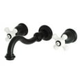 thumbnail image 1 of Restoration Two-Handle Wall Mount Tub Faucet, Matte Black, 1 of 1
