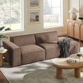 thumbnail image 1 of Restore 2-Piece Performance Fabric Upholstered Modular Loveseat in Mocha, 1 of 10