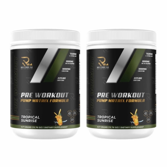 Restore 24 Nutrition Pump Matrix Formula Pre-Workout - 15.76oz (2-Pack)