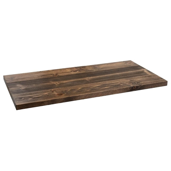 Restore Solid Wood Coffee Table Top 18 in. x 36 in. x 1.25 in. Reclaimed Ponderosa Pine in Trail Brown