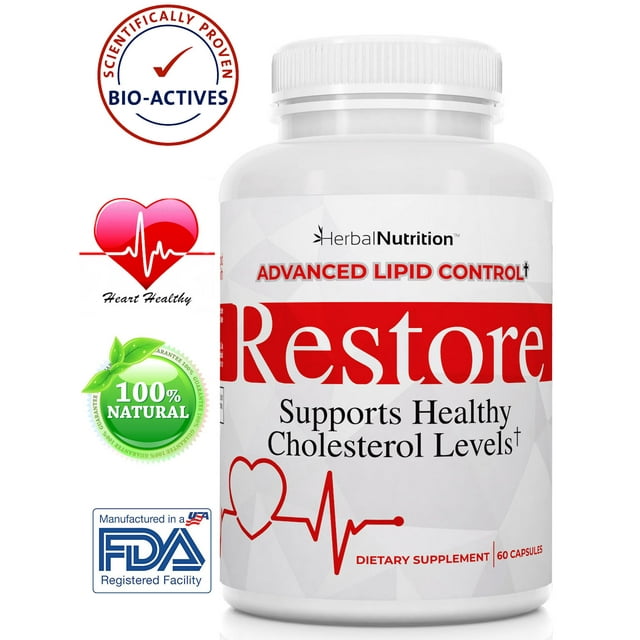 Restore Supports Healthy Cholesterol, Red Yeast Rice, Grape Seed