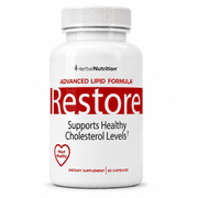 Restore - Supports Healthy Cholesterol, Red Yeast Rice, Grape Seed, Folic Acid for Advanced Lipid Control, All-Natural Bio-Actives, Helps Promote Healthy Cholesterol One Bottles