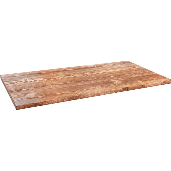 Restore by Pipe DÉCOR Solid Wood Office Desk Top, Reclaimed Ponderosa Pine Wood in Sunset Cedar, 48 in. x 24 in. x 1.25 in.
