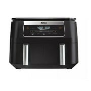 Restore.d Ninja DZ090 Foodi 6 Quart 5-in-1 DualZone 2-Basket Air Fryer with 2 Independent Frying Baskets, Match Cook & Smart Finish to Roast, Bake, Dehydrate & 