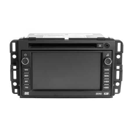 Restored 07-08 GMC Chevrolet Radio AM FM CD DVD Navigation Aux 25846421 Option Code UVB (Refurbished)