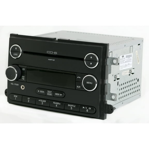 Pre-Owned 08-09 Ford Fusion Mercury Milan AM FM Radio 6 Disc CD w Aux Input 8E5T-18C815-DB