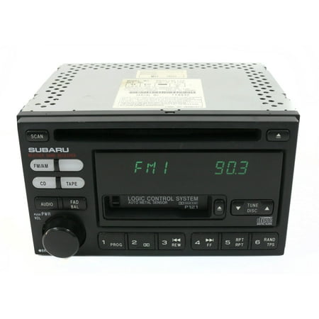 Restored 1 Factory Radio 638-57638-NOA2 AM FM Radio CD Cassette Player Fits 00-02 Legacy Fits select: 2000-2002 SUBARU LEGACY (Refurbished)