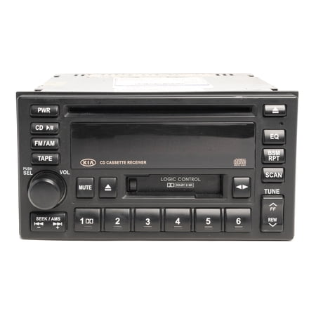 Restored 2002-05 Kia Sedona AM FM Radio Dolby Cassette Single Disc CD Player 1K5LC66860 (Refurbished)