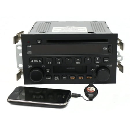 Restored 2002-2003 Oldsmobile Aurora Radio AM FM Cassette CD player Part Number 25734856 (Refurbished)