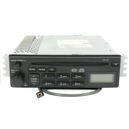 Restored 2002-2006 Kia Magentis AM FM Radio Single CD Receiver w Pigtail Aux 96160-3C102 (Refurbished)