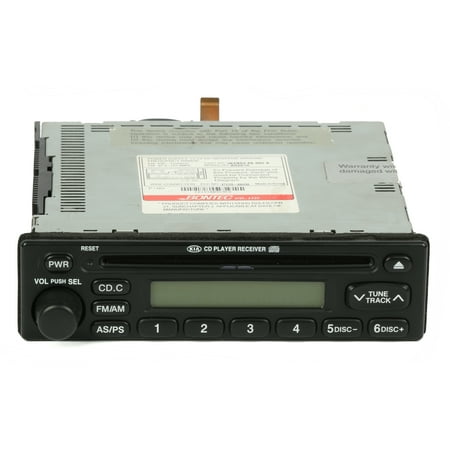 Restored 2002 KIA Spectra AM FM OEM Radio Single CD Player 1K2N50 66 860 A (Refurbished)